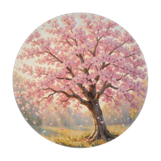 桜の木 春 カッティングボード (正面)