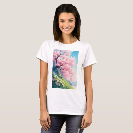 桜の木 Tシャツ (正面フル)