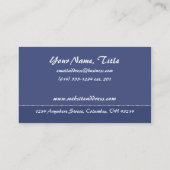 桜の枝か木の名刺 名刺 (裏面)