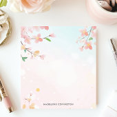 桜の枝とお名前 ノートパッド