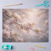 桜の枝のデコパージュペーパー 薄葉紙 (クラフト)