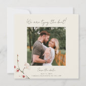 桜の枝の招待状 招待状 (正面)