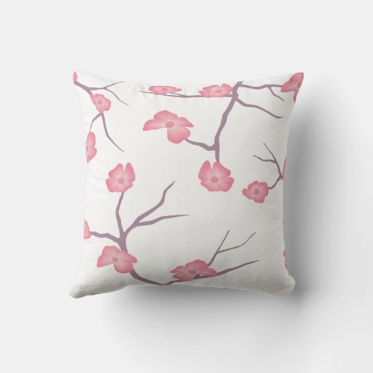 桜の枝の枕 クッション (裏面)