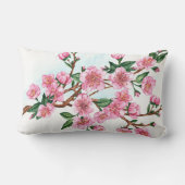 桜の枝の腰枕 ランバークッション (裏面)