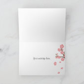 桜の枝は感謝していしています サンキューカード (内部)