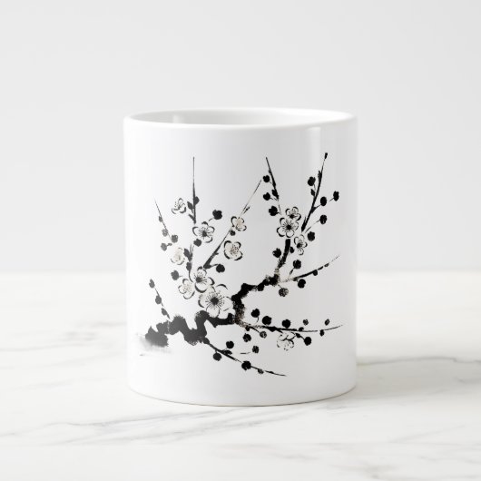 桜の枝 ジャンボコーヒーマグカップ (正面)