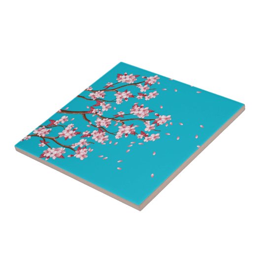 桜の枝 タイル (側面)