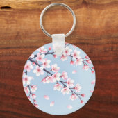 桜の枝 静かなパターン キーホルダー (正面)