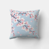 桜の枝 静かなパターン クッション (裏面)