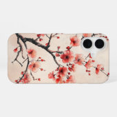 桜の枝 iPhone 16ケース (裏面横)