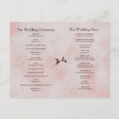 桜の桜および愛つばめプログラム 案内ポストカード (裏面)