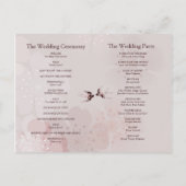 桜の桜および花Swallows2プログラム 案内ポストカード (裏面)