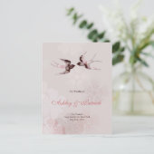 桜の桜および花Swallows2プログラム 案内ポストカード (スタンド正面)