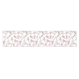 桜の桜のプリント ショートテーブルランナー