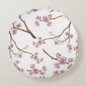 桜の桜パターン ラウンドクッション (裏面)