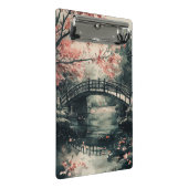 桜の橋の墨絵風景 (1) ミニクリップボード (アングル)