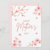 桜の母の日のカード シーズンカード (正面/裏面)