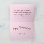 桜の母の日 シーズンカード (内部)