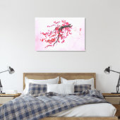桜の母キャンバスプリント(サイズ展開有り) キャンバスプリント (インサイチュ (寝室))
