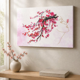 桜の母キャンバスプリント(サイズ展開有り) キャンバスプリント