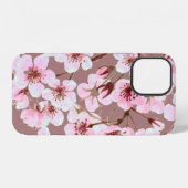 桜の水彩シームレスパターン iPhoneケース (裏面横)