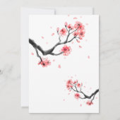 桜の水彩招待状 招待状 (裏面)