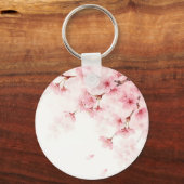 桜の水彩柄 キーホルダー (正面)