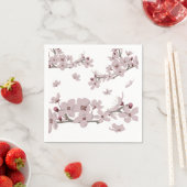 桜の浮かぶ花 スタンダードカクテルナプキン (インサイチュ)