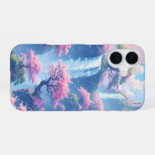 桜の滝パラダイス iPhone 16ケース (裏面横)