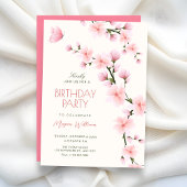 桜の生日 招待状