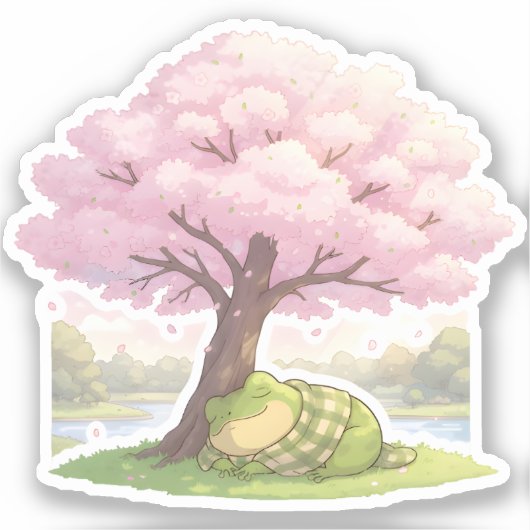 桜の眠り シール (正面)