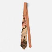桜の瞑想 ネクタイ (正面)