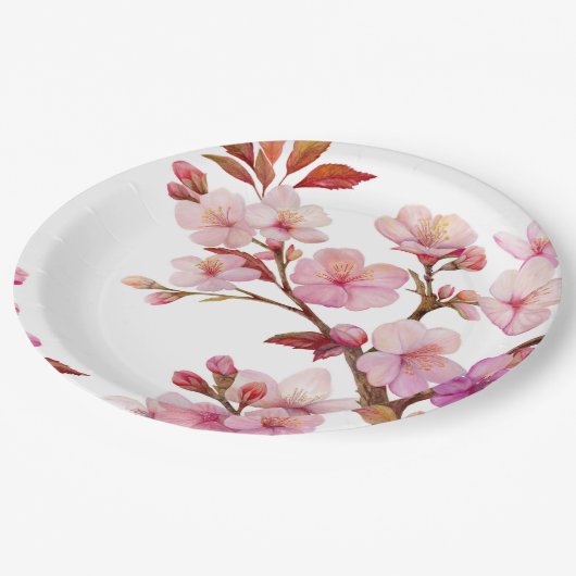 桜の研究 — 紙皿 (アングル)