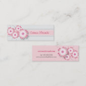 桜の細いカード スキニー名刺 (正面/裏面)