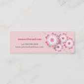 桜の細いカード スキニー名刺 (裏面)