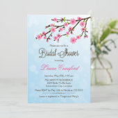 桜の結婚パーティー招待状 招待状 (スタンド正面)