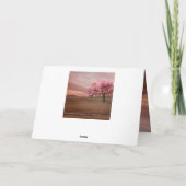 桜の結婚式の写真の感謝カード サンキューカード (裏面)