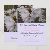 桜の結婚式の招待状 招待状 (正面/裏面)