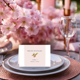 桜の結婚式受付テーブル・エスコートカード
