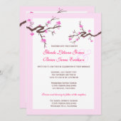 桜の結婚式招待状 招待状 (正面/裏面)