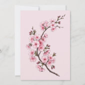 桜の結婚式招待状 招待状 (裏面)