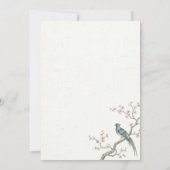 桜の結婚式 招待状 (裏面)