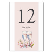 桜の結婚披露宴 テーブルナンバー (裏面)