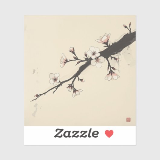 桜の絵画コレクション シール (シート)