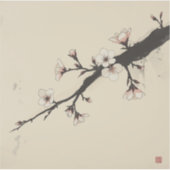桜の絵画コレクション シール (正面)