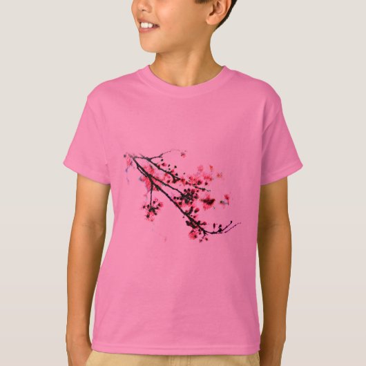 桜の絵画 Tシャツ (正面)