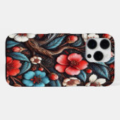 桜の自然の芸術作品 iPhoneケース (裏面横)
