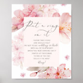 桜の花がリングをはめたゲームのポスター ポスター (正面)