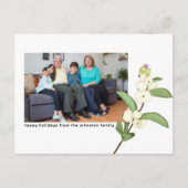 桜の花が咲くクリスマスカード - オーダーメイド写真 シーズンポストカード (正面)