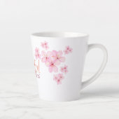 桜の花が咲く朝のひとときをイメージしたマグカップ カフェラテマグ (右)
